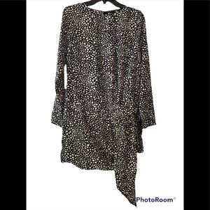 Missguided Long Sleeve Dalmatian Print Dress 8